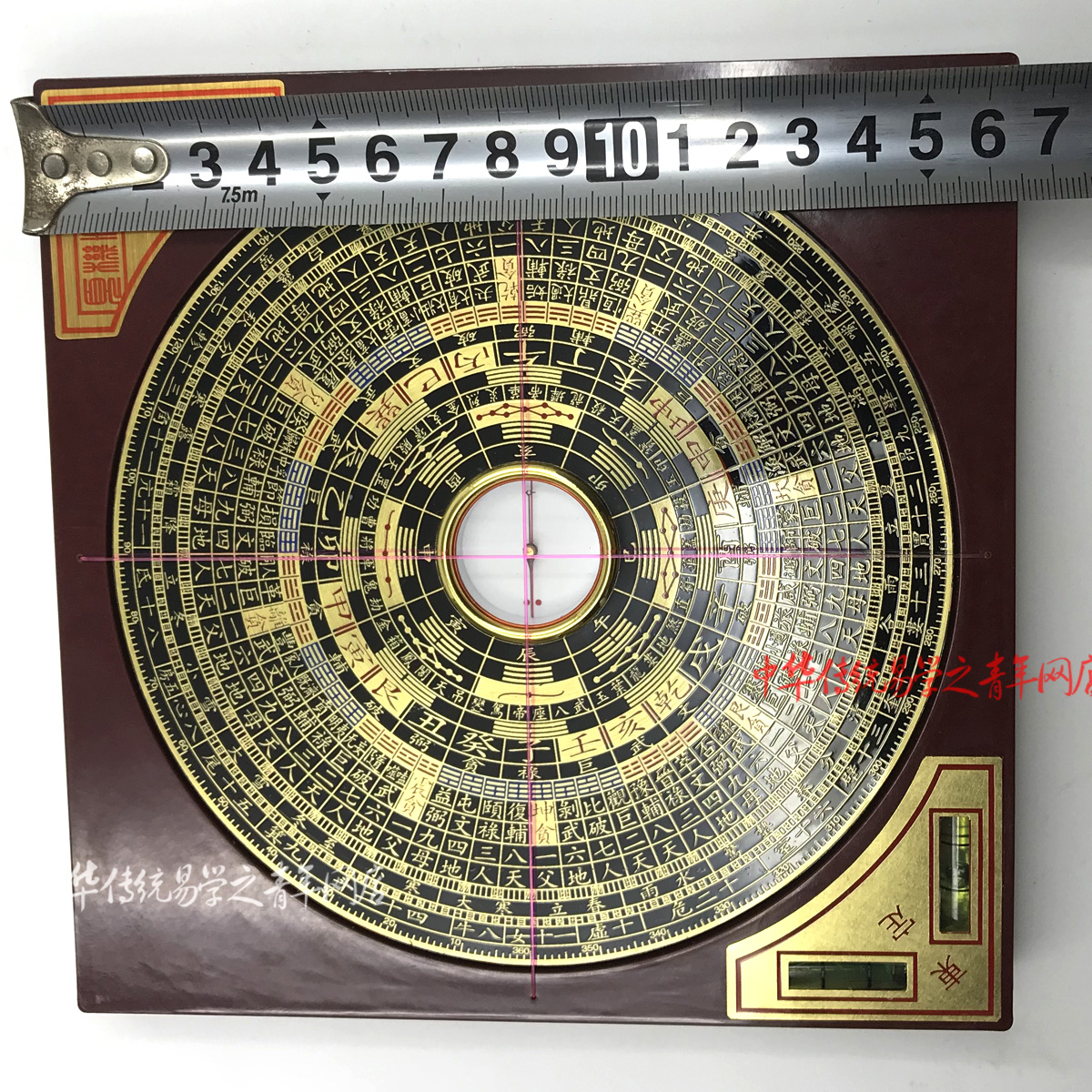 专业高精度5寸8寸三元风水罗盘八卦指南针精准 送三元